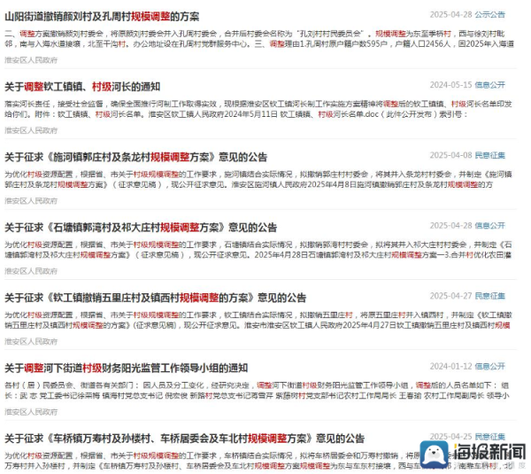 优配无忧 海报观察丨江苏一区多个“空心村”拟并入邻村，此前四川曾通过区划调整减少近2万个建制村